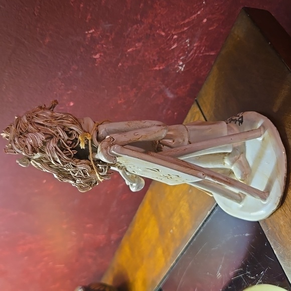 Vintage Dino Bencini Professor Figurine Art Pottery Italy 6.5" W/Tag #304 Signed - Picture 6 of 11